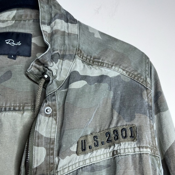 Rails Camouflage Tennessee Jacket stars Utility Military Large - Picture 9 of 15